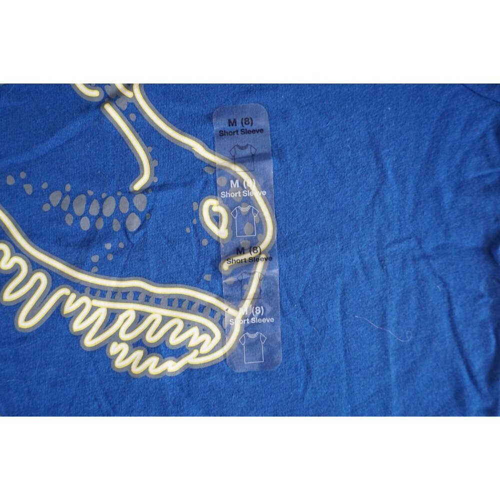 Gap Kids Boys Blue Mirage Dinosaur Graphic T-Shirt - Size M (8) NWT - Picture 3 of 7